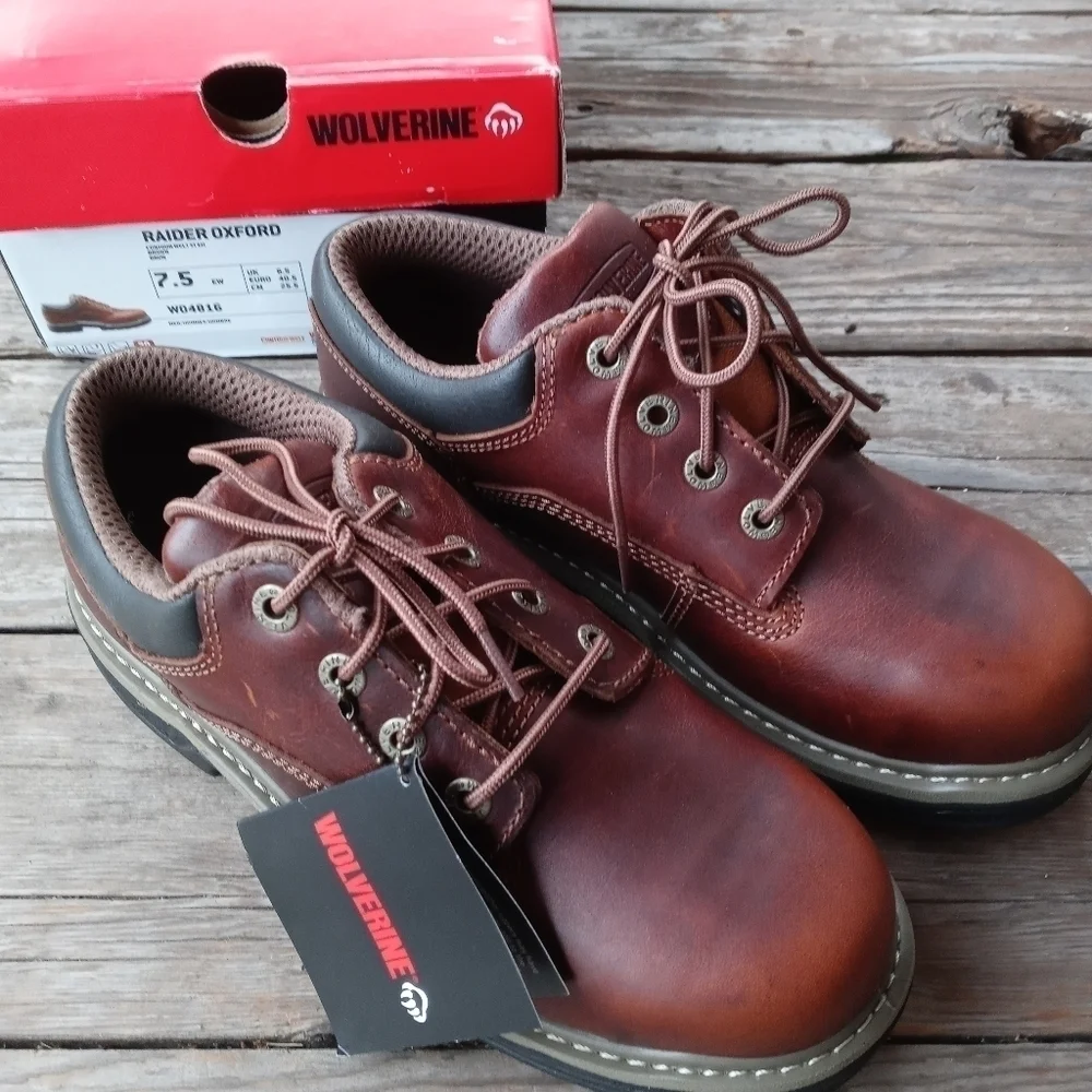 Wolverine Work Shoes Mens 7.5 EW Raider MultiShox
